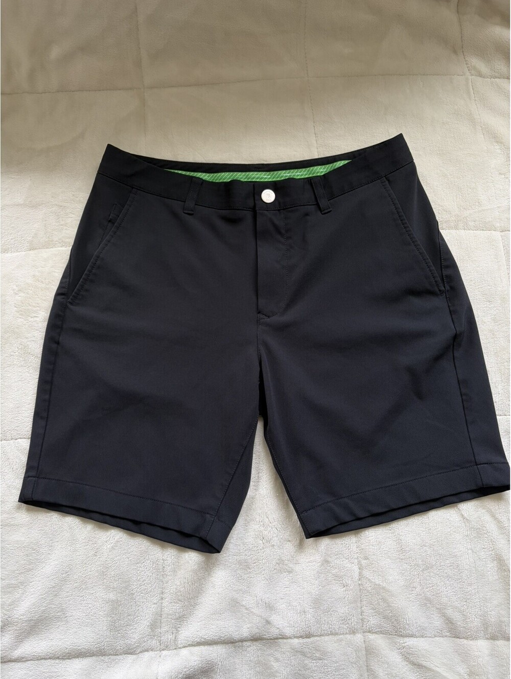 Bonobos Golf Shorts 8” Mens 33 Black Athletic Fit Performance Stretch
